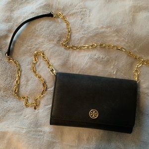 Tory Burch Clutch With Removable Chain